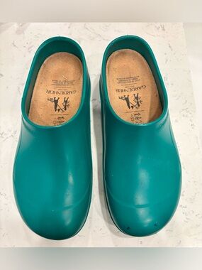 Gardenheir Made in Italy Teal Slip-On Mules for Women